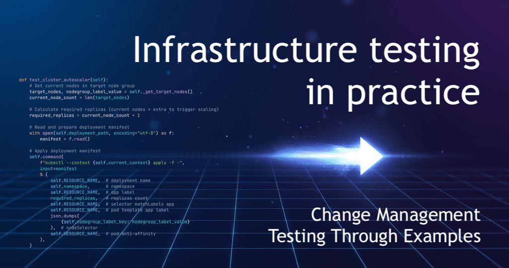 Infrastructure testing in practice